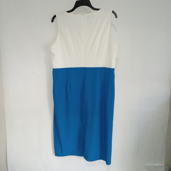 Tally Taylor Vintage Blue and White  Women’s Dress Size 16 - Picture 2 of 8